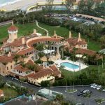 Aerial view of Mar-a-Lago, the estate of Donald Trump, in Pa
