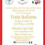Invito festa miami city hall